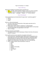 Psychology of Diversity Ch. 5 Notes