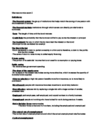 Macroeconomics exam 2 study guide