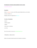 PSYCHOLOGY OF HUMAN DEVELOPMENT STUDY GUIDE