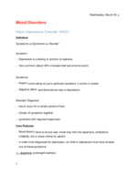 PSY 333 - Mood Disorder