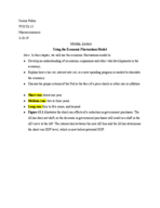 Macroeconomics W10 Ch13
