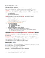 Test 2 Study Guide 