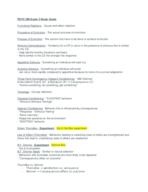 PSYC 390 Exam 3 Study Guide