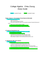 Math 104 Study Guide