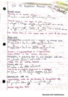 Exam 3 reactions, practice problems (and answer key)