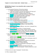 Bio 210 Lecture Notes Chapter 12 (Nervous System)