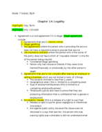 Week 7 Notes