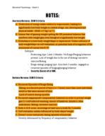 Week 9 - Feeding and Eating Disorders