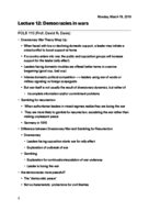 POLS 110 Week 7 Notes
