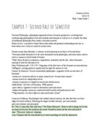 Philosophy Second Term 
