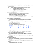 Chem II Karlin Week 8 Notes