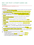 BSC 109 TEST 3 STUDY GUIDE