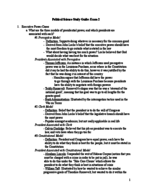 Political Science: Study Guide for Exam 2