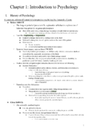Chapter 1: Introduction to Psychology