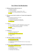 Test 1: Review (Top Hat Question)