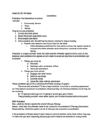 Criminal Justice 110 Week 10 Notes