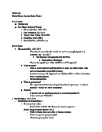 POSC 020 Notes Week 1