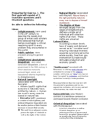 Study Guide for First Exam 