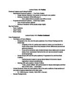 Week 13 Notes: Parties