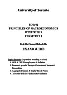 ECO102H Final Exam Study Guide