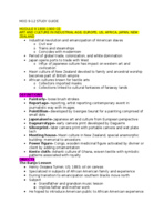 ARH2000 Module 9-12 Study Guide