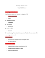 Bugs, Bones and Forensic study guide for Exam 2