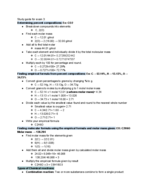 Chemistry study guide for exam 3