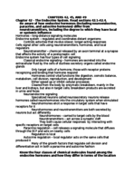 Biology Chapters 42, 45, 49