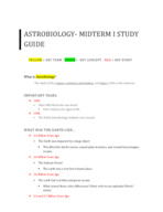 GEO 080 Midterm 1 Study Guide