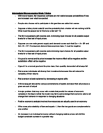 Intermediate Microeconomics Week 7 Notes