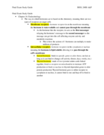 Final Exam Study Guide -- BIOL 240B A&P
