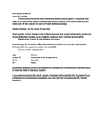 Criminal Justice 110 Week 13 Notes