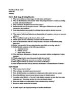Final Exam Study Guide