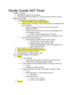 FSU AST Study Guide for the Final