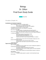 Final Exam Study Guide