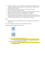 BIO150 Final Exam Review