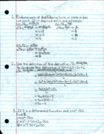 Calculus I Final Exam Study Guide (Incomplete)
