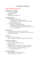 CJ 2310 Final Study Guide 