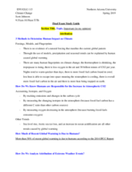 Final Exam Study Guide