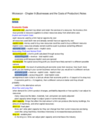 Microeconomics Ch 9 Notes