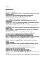 Biology 1710 Study guide for final 