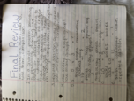 final review