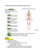 Bugs, Bones and Forensic study guide for Final Exam 