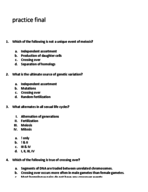Practice Final