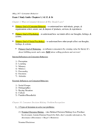 MKTG 367, Study Guide for Exam 1