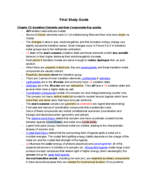 Final Cumulative Study Guide