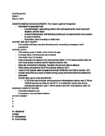 Psych Notes week 8