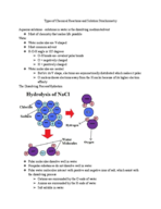 Chapter 4 :Types of Chemical Reactions and Solution Stoichiometry