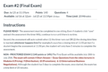 Final Exam Study Guide