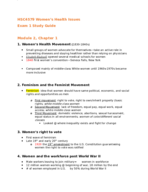 HSC 4579 Exam 1 Study Guide